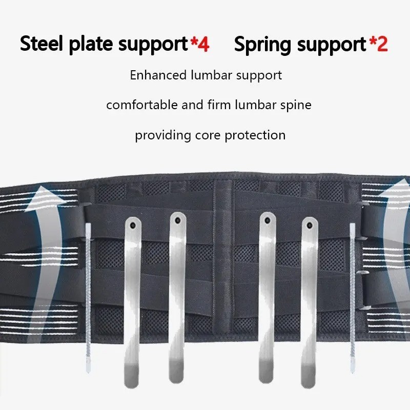 Adjustable Lower Back Brace Lumbar Support Waist Belt For Men Women Pain Relief