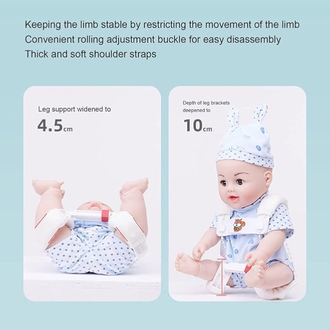 Pavlik Harness Wearable Beading Rope Soft Shoulder Straps Hip Abduction 4 babies