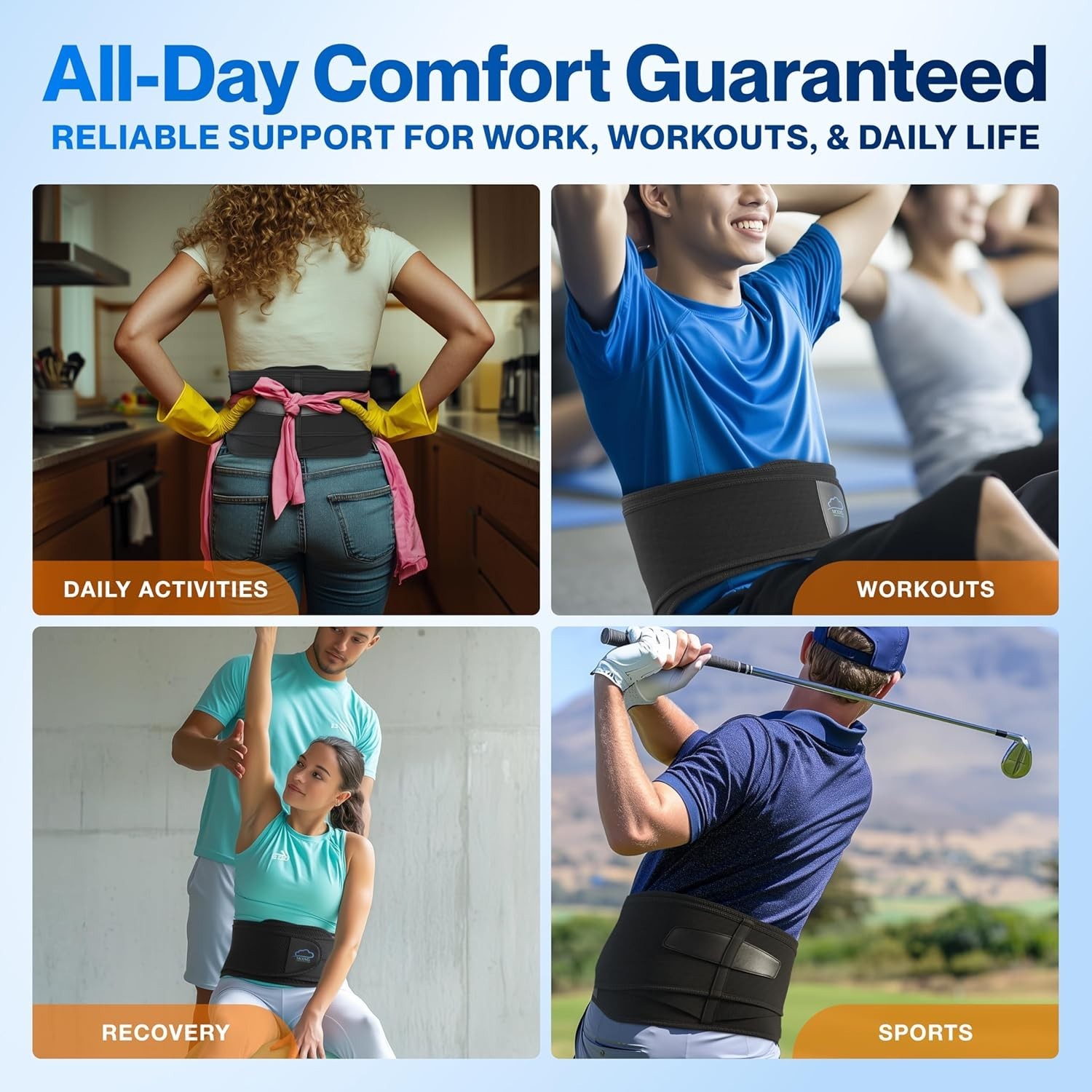 Adjustable Lumbar Support Back Brace – Relief for Herniated Disc & Sciatica