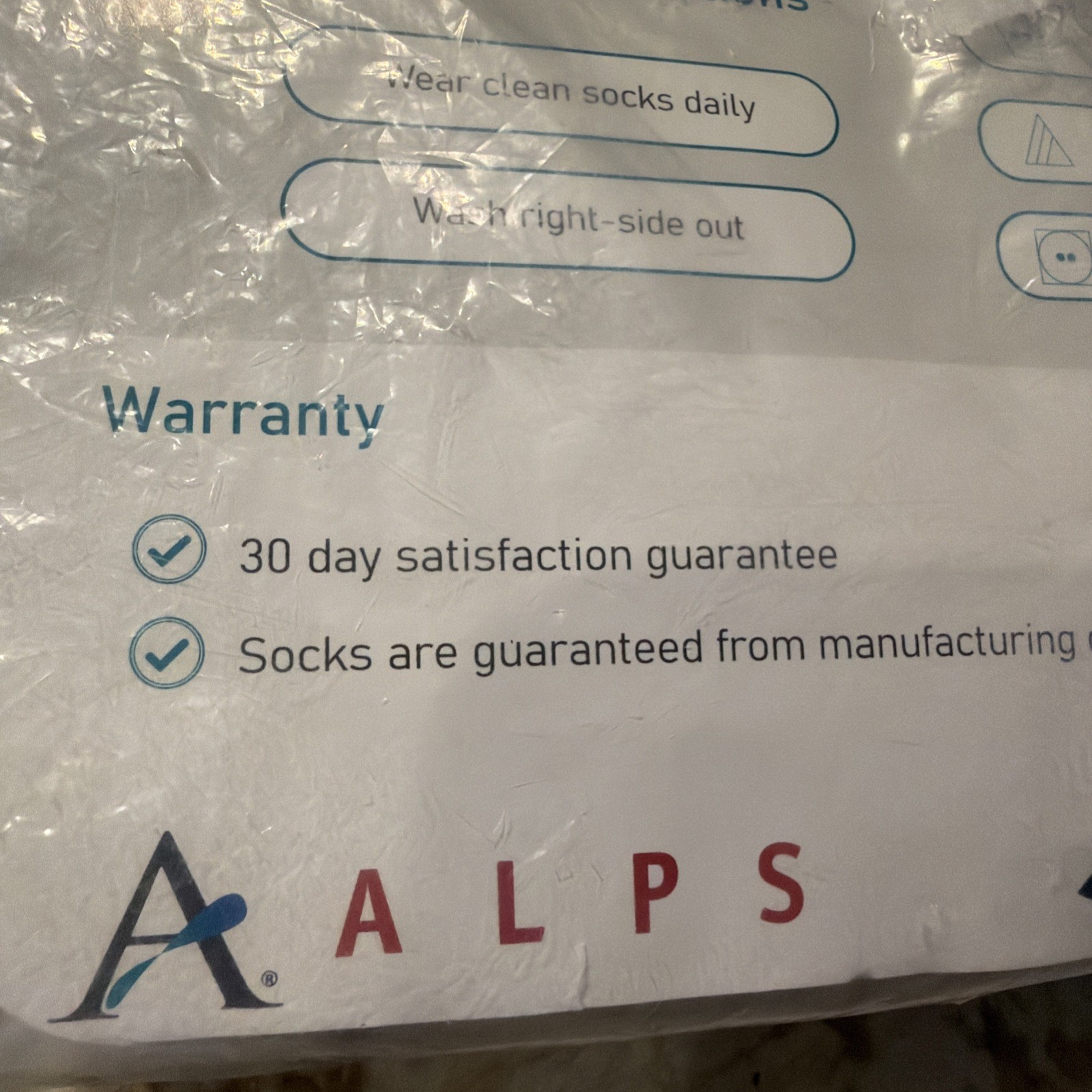 Bundle of 12 ALPS Prosthetic Coolmax Sock MED Short w/ hole NEW Factory Sealed