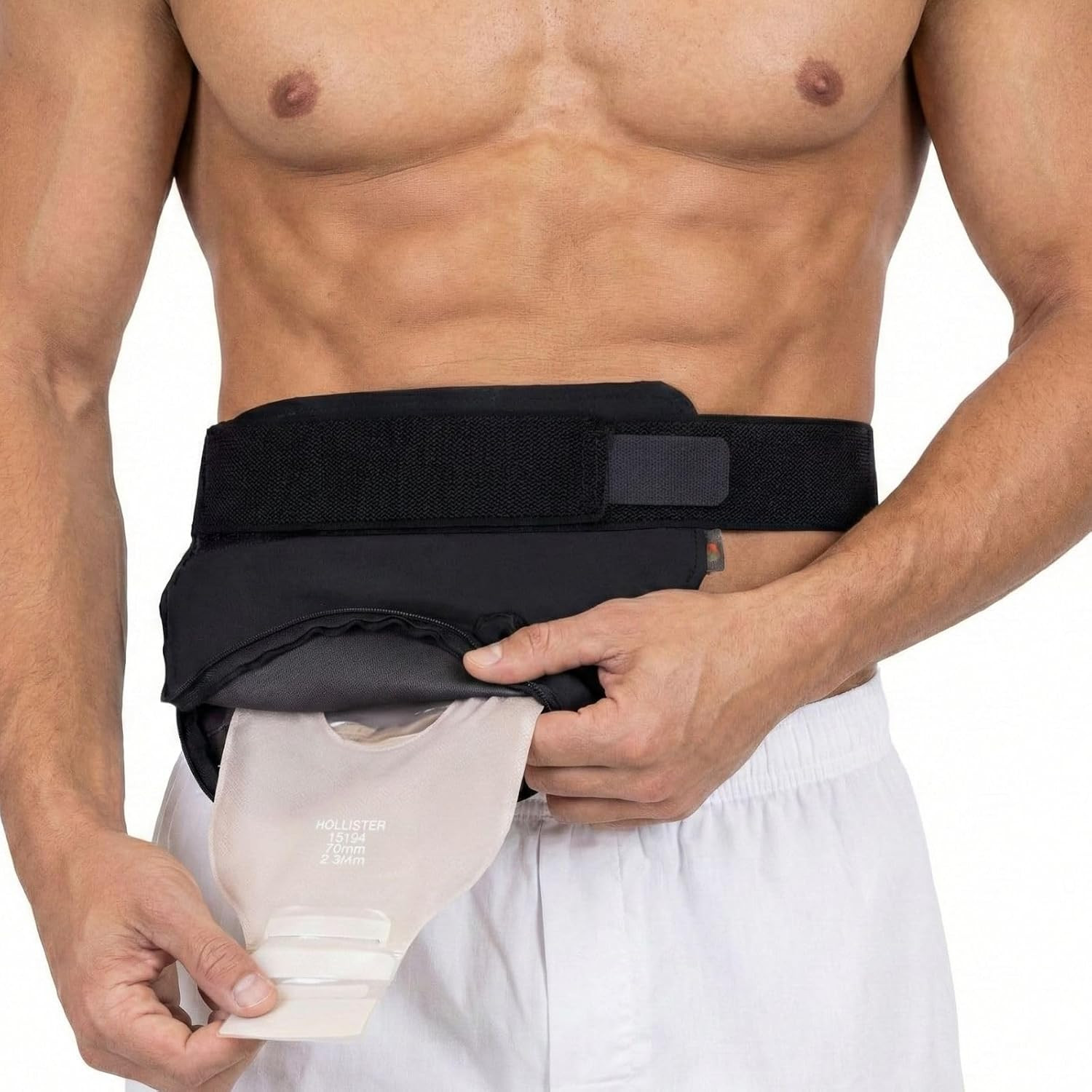 Vive Ostomy Belt for Men & Women – Colostomy Bag Cover, Adjustable, for Ileostom