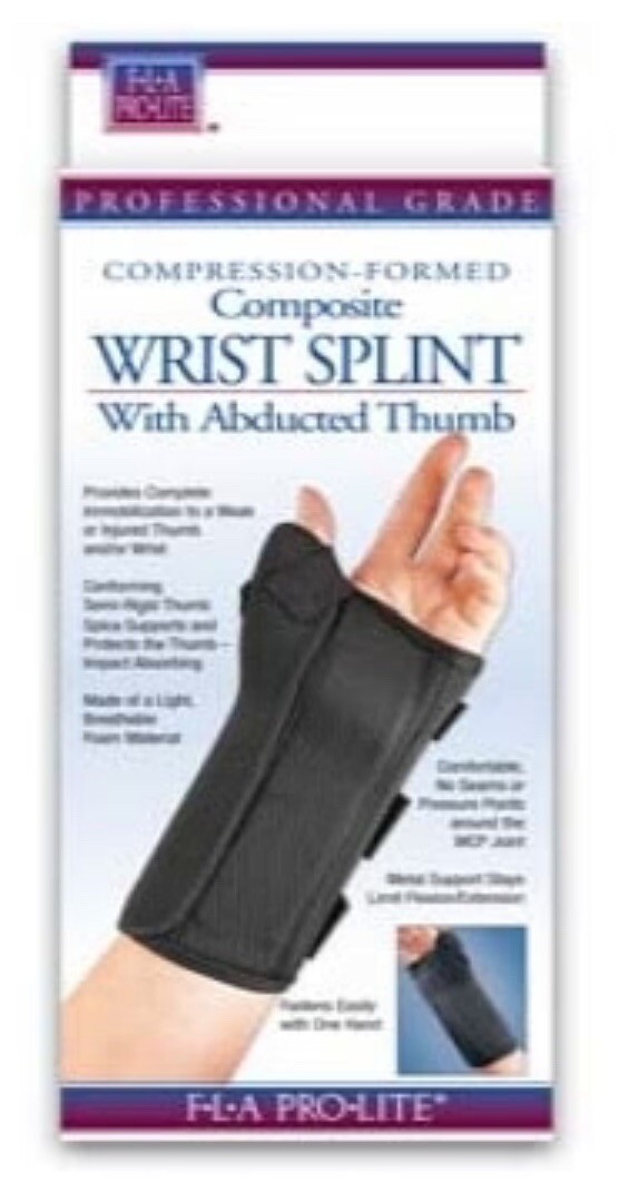 FLA Pro-Lite Professional Grade Compression Formed Wrist Splint NEW Left XL