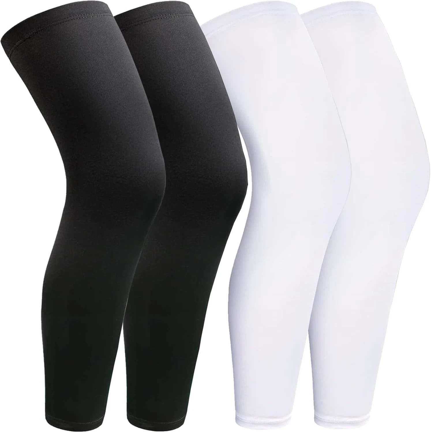 2 Pairs Leg Sleeves,Full Compression Sleeve for Men Women,Long XX-Large