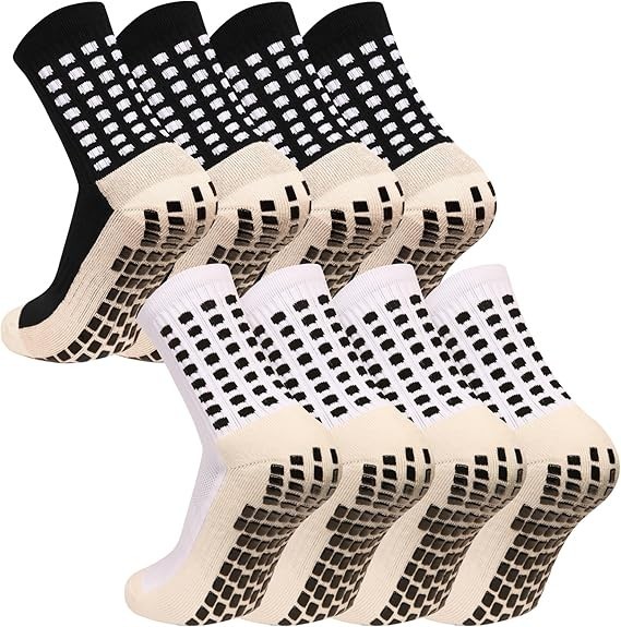 Set Calcetines Medias Antideslizantes Para Futbol Yoga Ejercicio Hombre Mujer