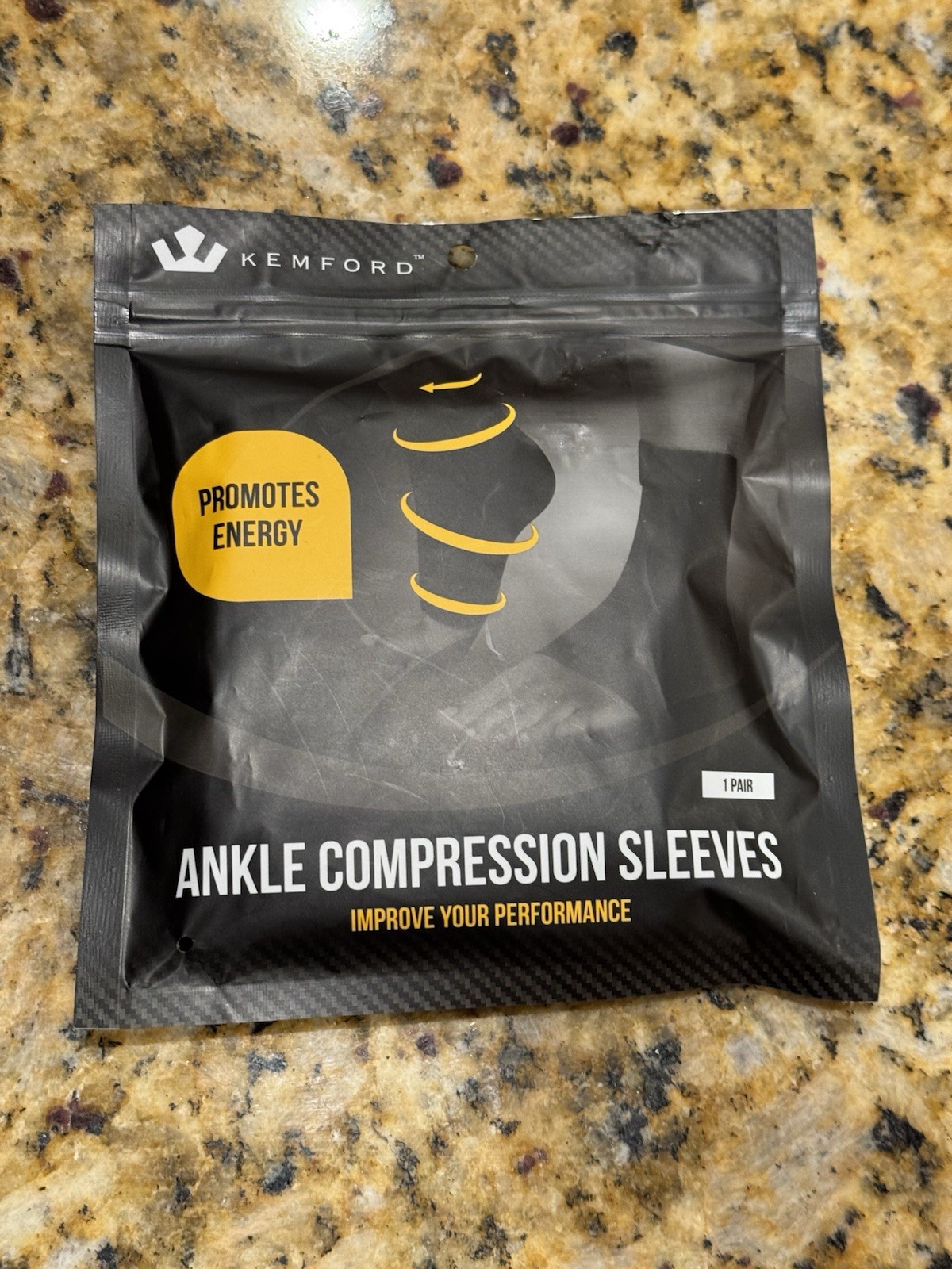 Kemford Ankle Compression Sleeve 1-Pair Plantar Fasciitis Sock Beige