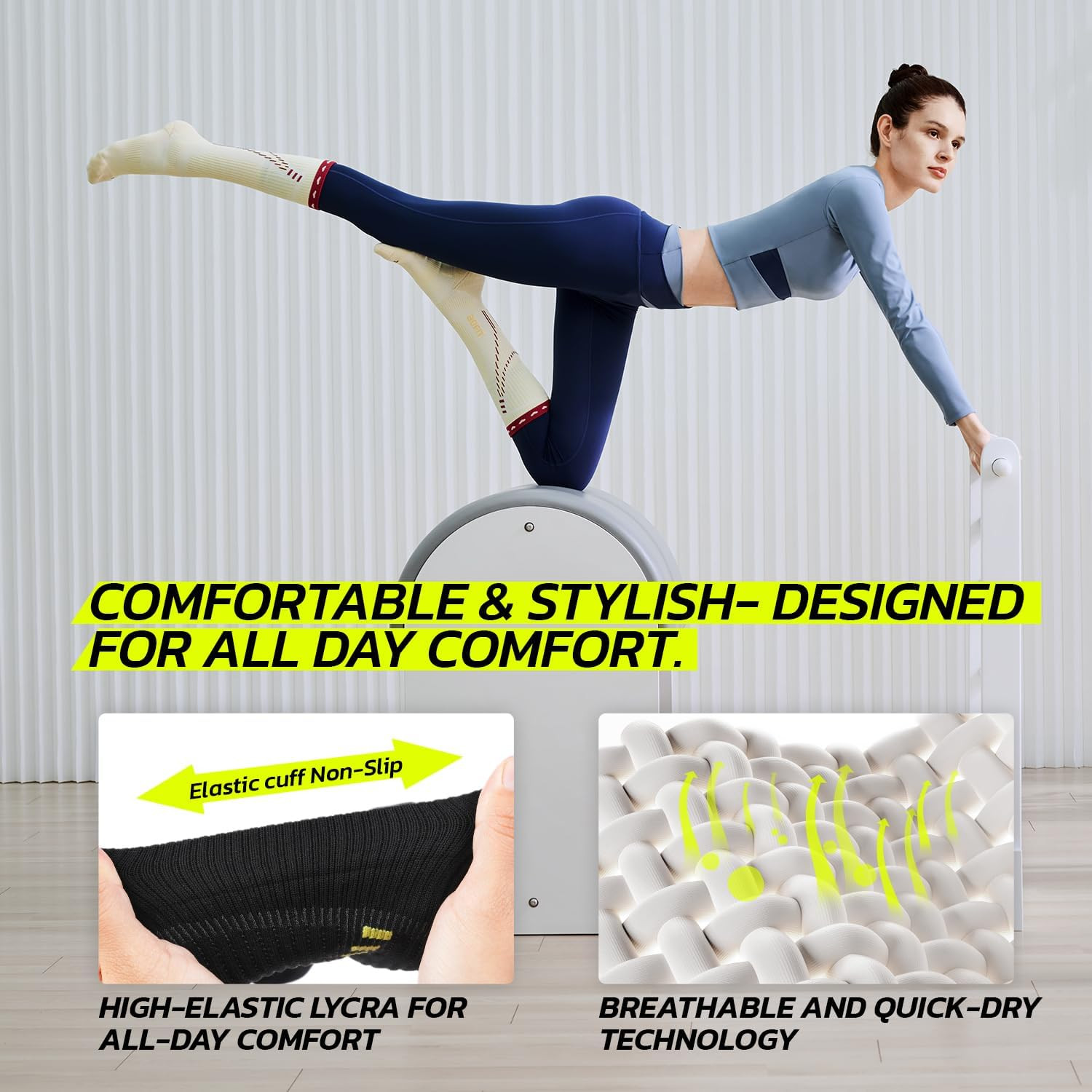 Graduated Compression Socks for Women Travel Flight Nurses Dr Scholls Airplane 1