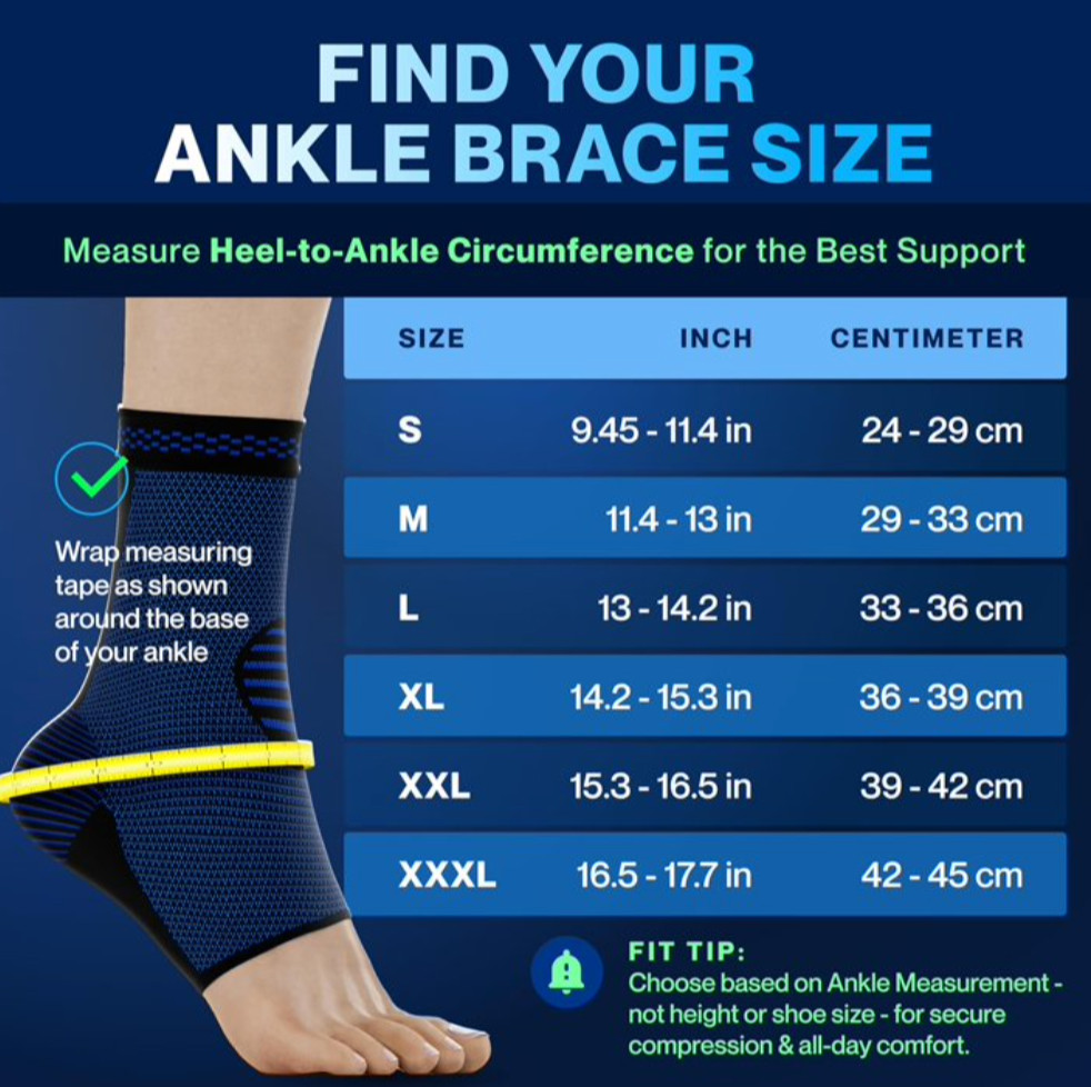 Ankle Brace/Ankle Sleeve, Small, (2 Pack)