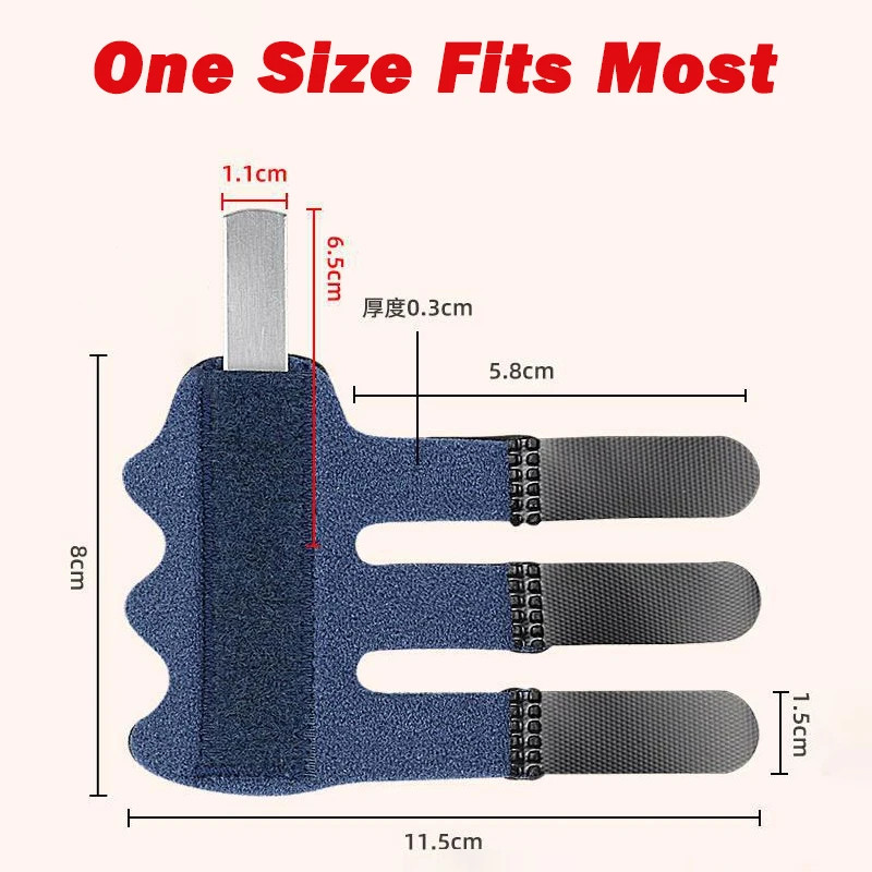 Breathable Finger Splint Brace for Index Middle Ring Fingers Arthritis Knuckle