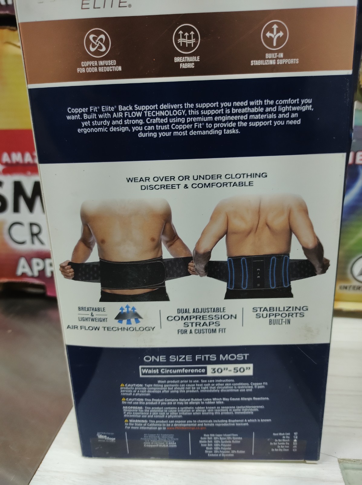 Copper Fit Elite Air Back Support
