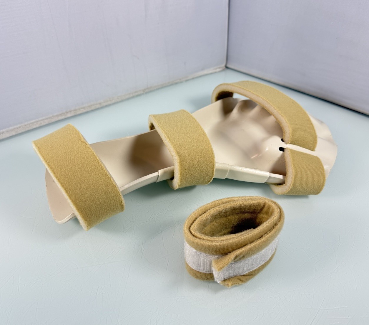 Hard ABS Custom Thermoplastic LEFT Hand Wrist Joint Fingers Immobilization Brace