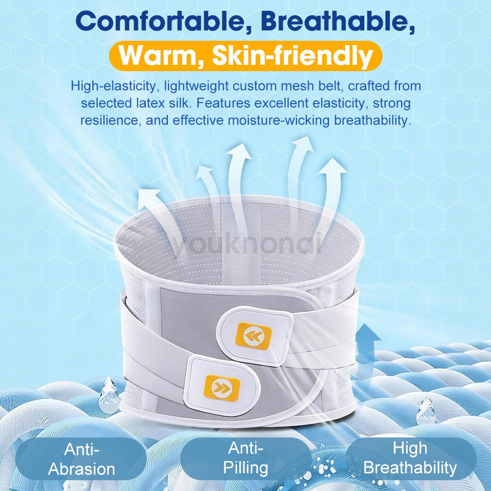 Medical-Grade Lumbar Support Belt for Back Pain Relief with Steel Plates、M-XXL
