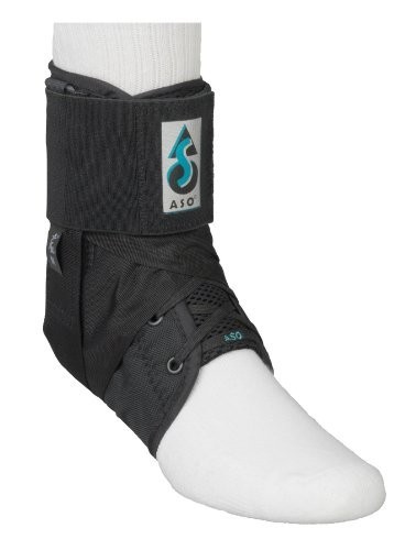 Ankle Stabilizing Orthosis Brace for Adults Large Black Adjustable Strap