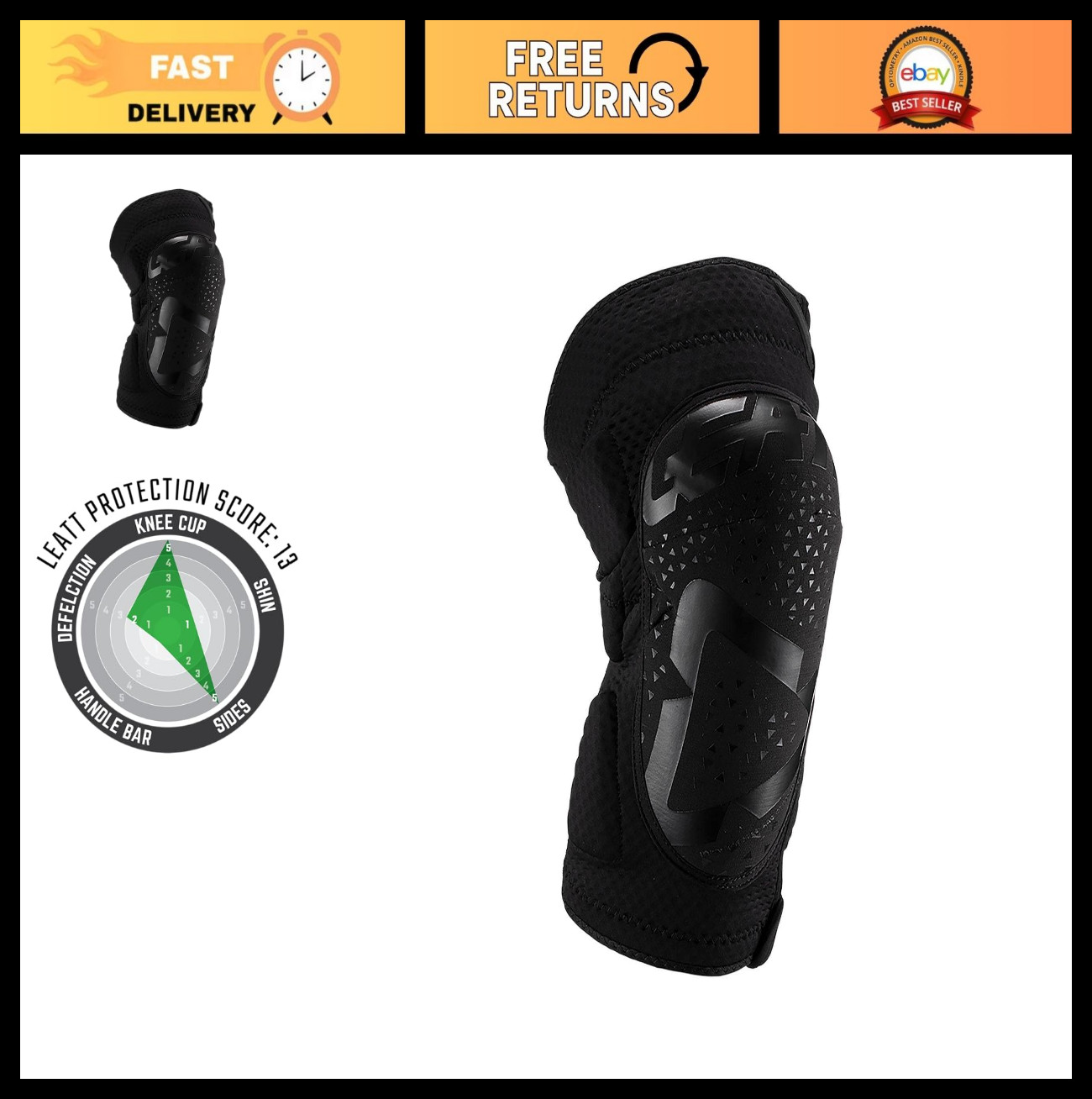 3DF 5.0 Knee Guards for Ultimate Protection, Lightweight & Comfortable Fit