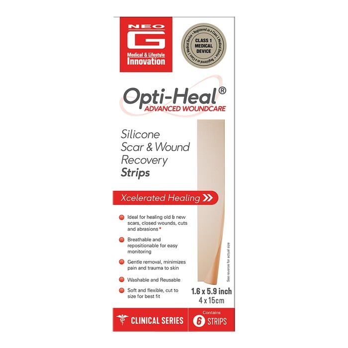 Neo G Silicon Wound Strips 1.6×5.9″ 6ct