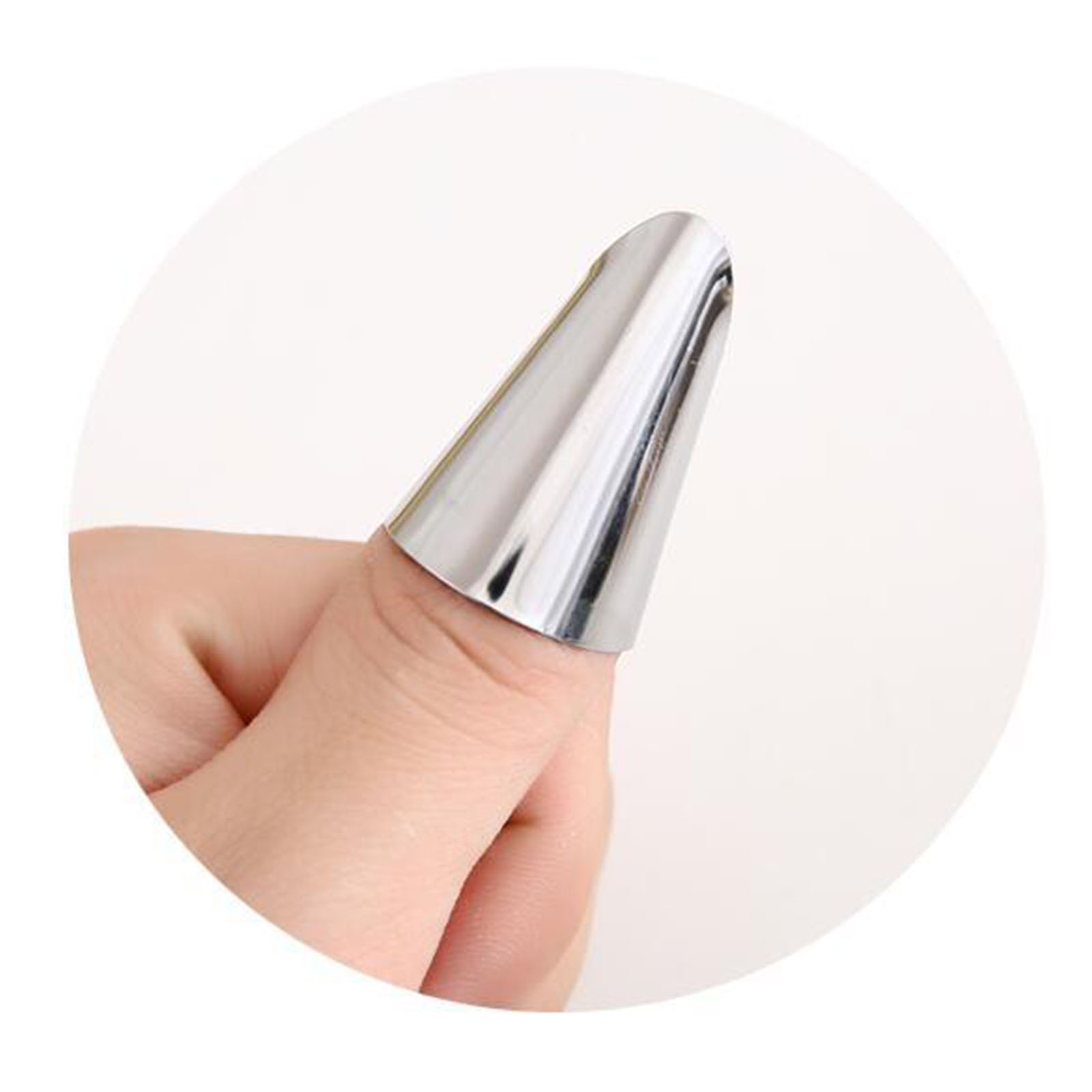 Kitchen Tool Finger Guard Stainless Steel Finger Protector Thumb Guard Peeler