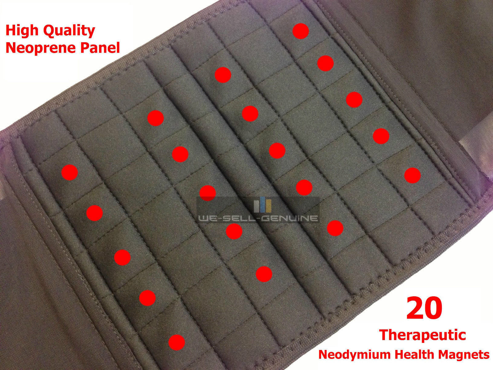 Double Pull Magnetic Lumbar Lower Back Support Belt Brace Pain Relief – 27″-64″