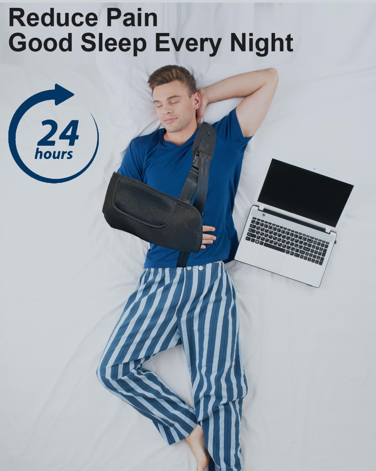 Arm Sling, Upgraded Straps, Ultimate Comfort, Convenient Pocket, Arm Sling Shoul