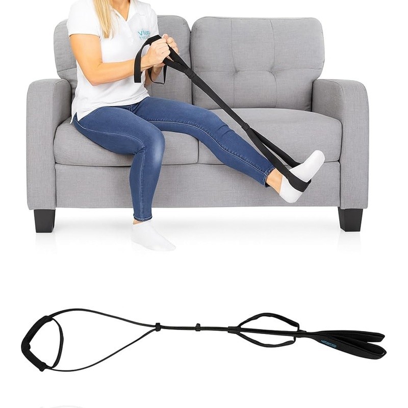 Versatile Stretch Lifter Strap Mobility Recovery Physical Therapy Leg Support US