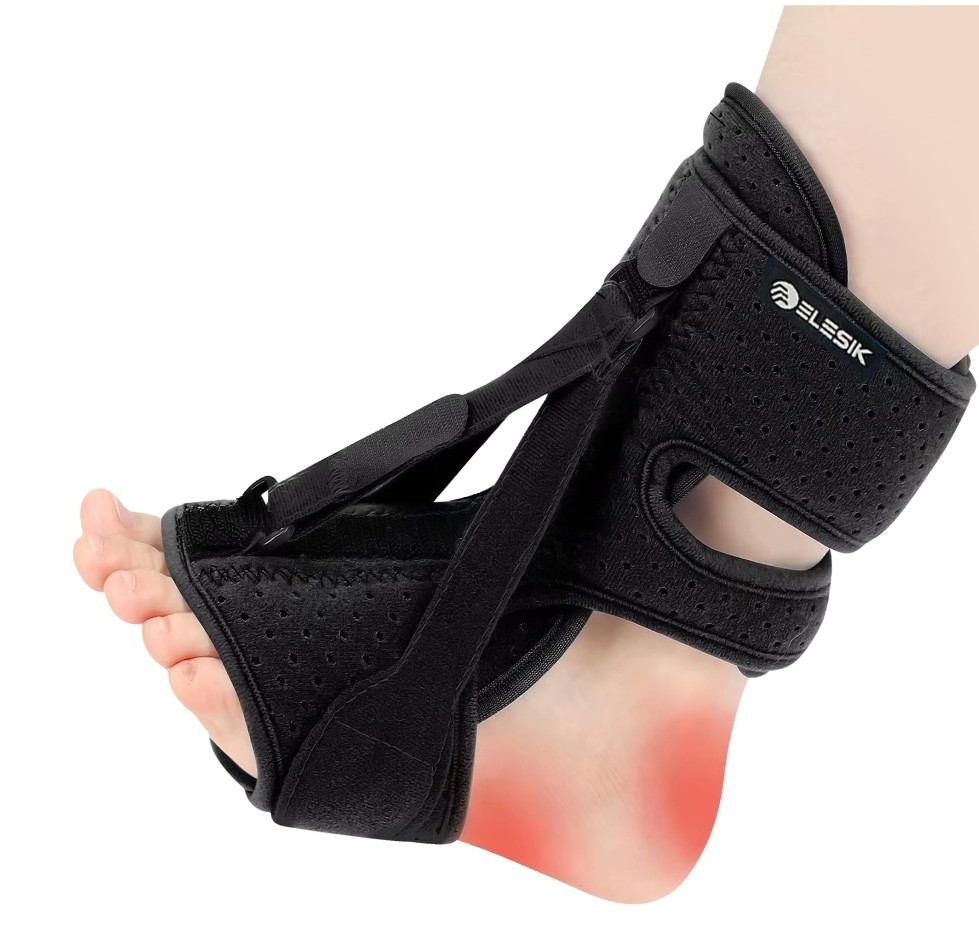 ELESIK Plantar Fasciitis Night Splint and Brace, Upgraded Planters One Size