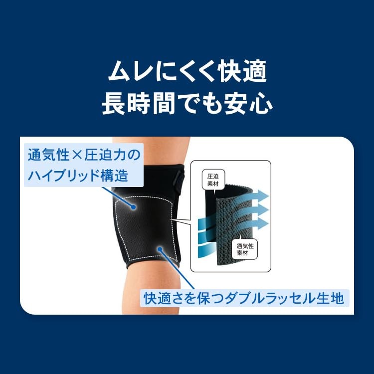 ZAMST 372002 EK-5 Knee Supporter For Left and Right Use All Sports Daily Life M