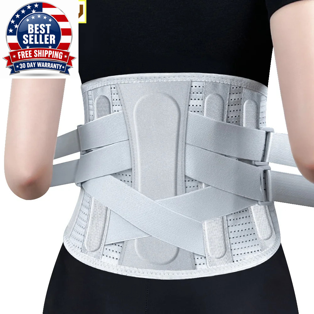 1PC Back Brace for Men Women Lower Back,Adjustable Compression Lumbar Support Be