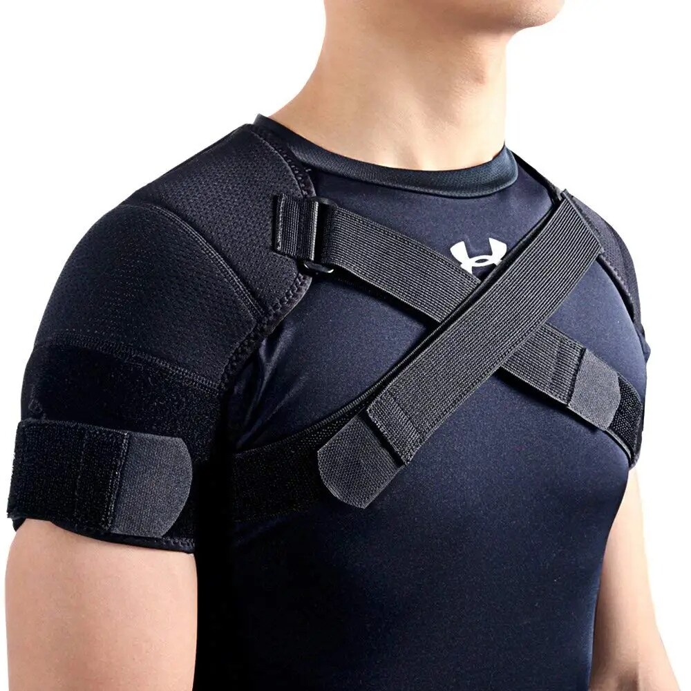 Shoulder Brace Support Compression Sleeve Torn Rotator Cuff Relief Joint AC Pain