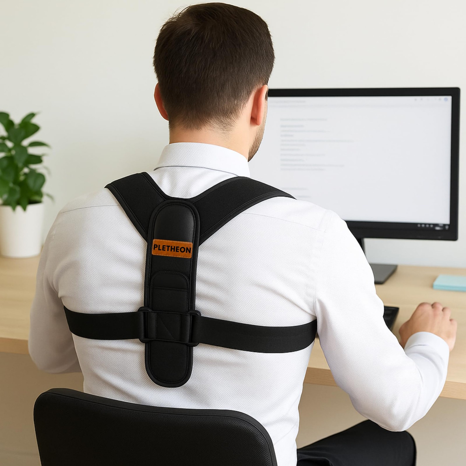 PLETHEON Posture Corrector for Men & Women | One Size, ADULT-SHOULDER