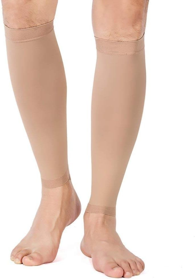 Calf Compression Sleeve for Men & Women, 1 Pair, Footless Compression Socks 2…