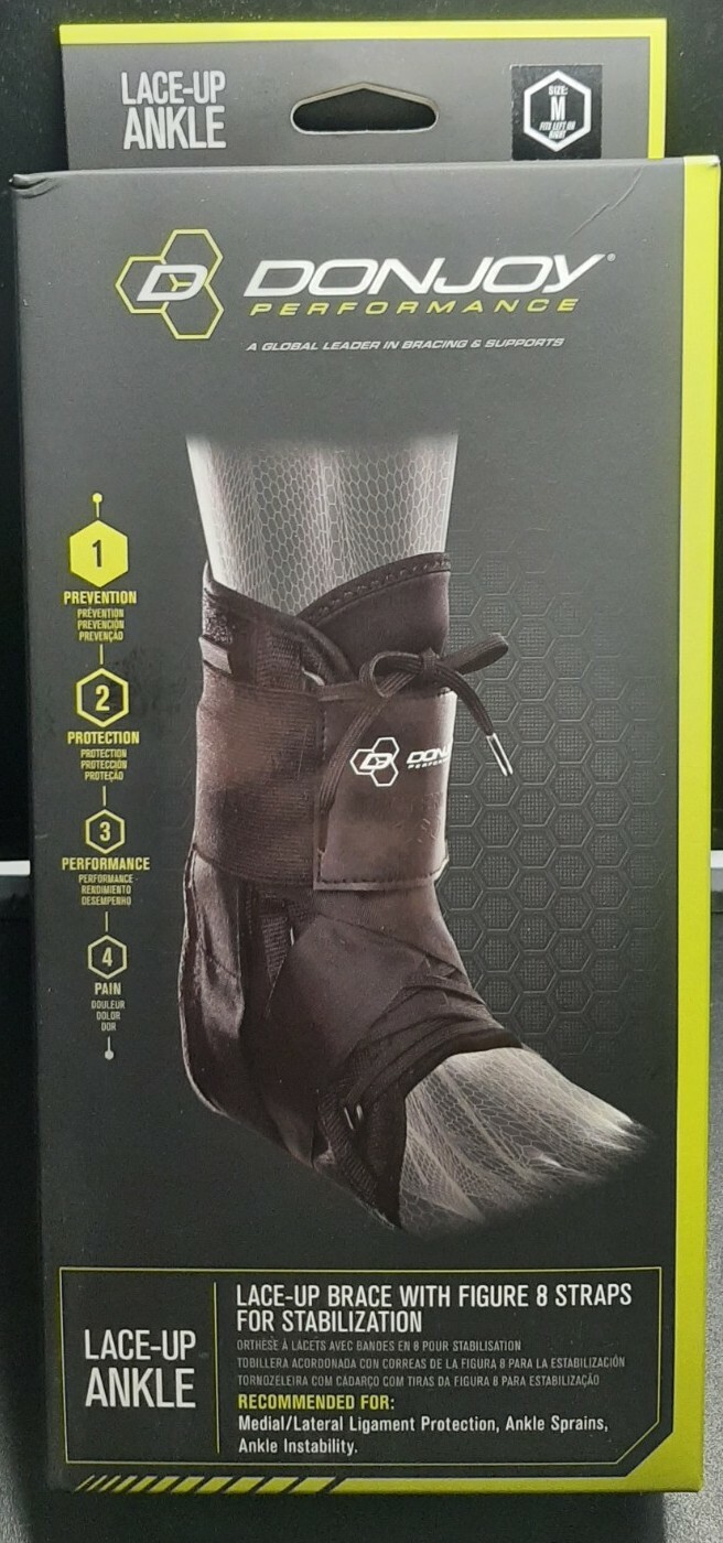 DonJoy Performance Anaform Lace-Up Ankle Brace w/ Figure 8 Straps Size M 🐇🆓️📦