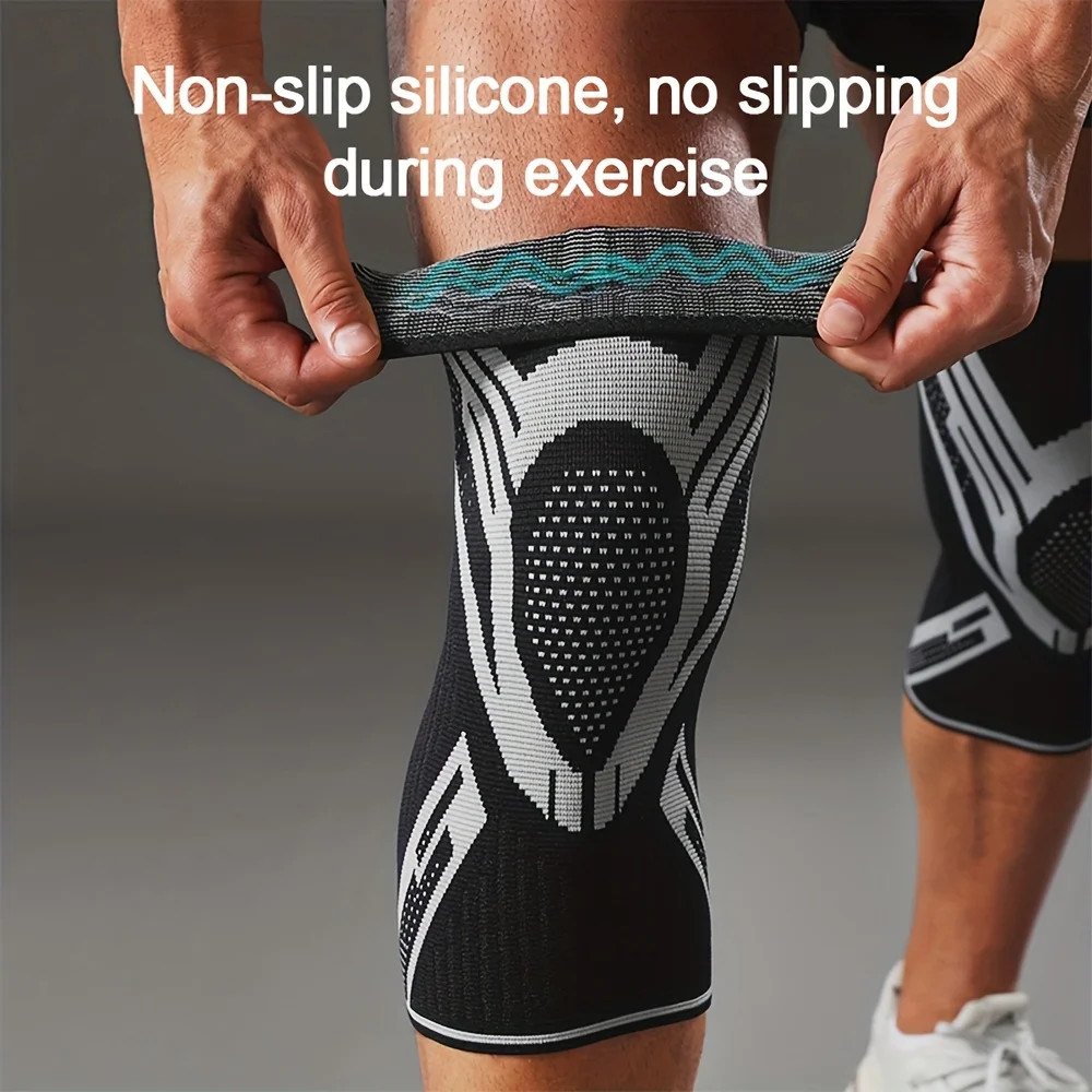 1pcs Compression Knee Support Sleeve Elastic Breathable Knee Pads Gym Sports Pro