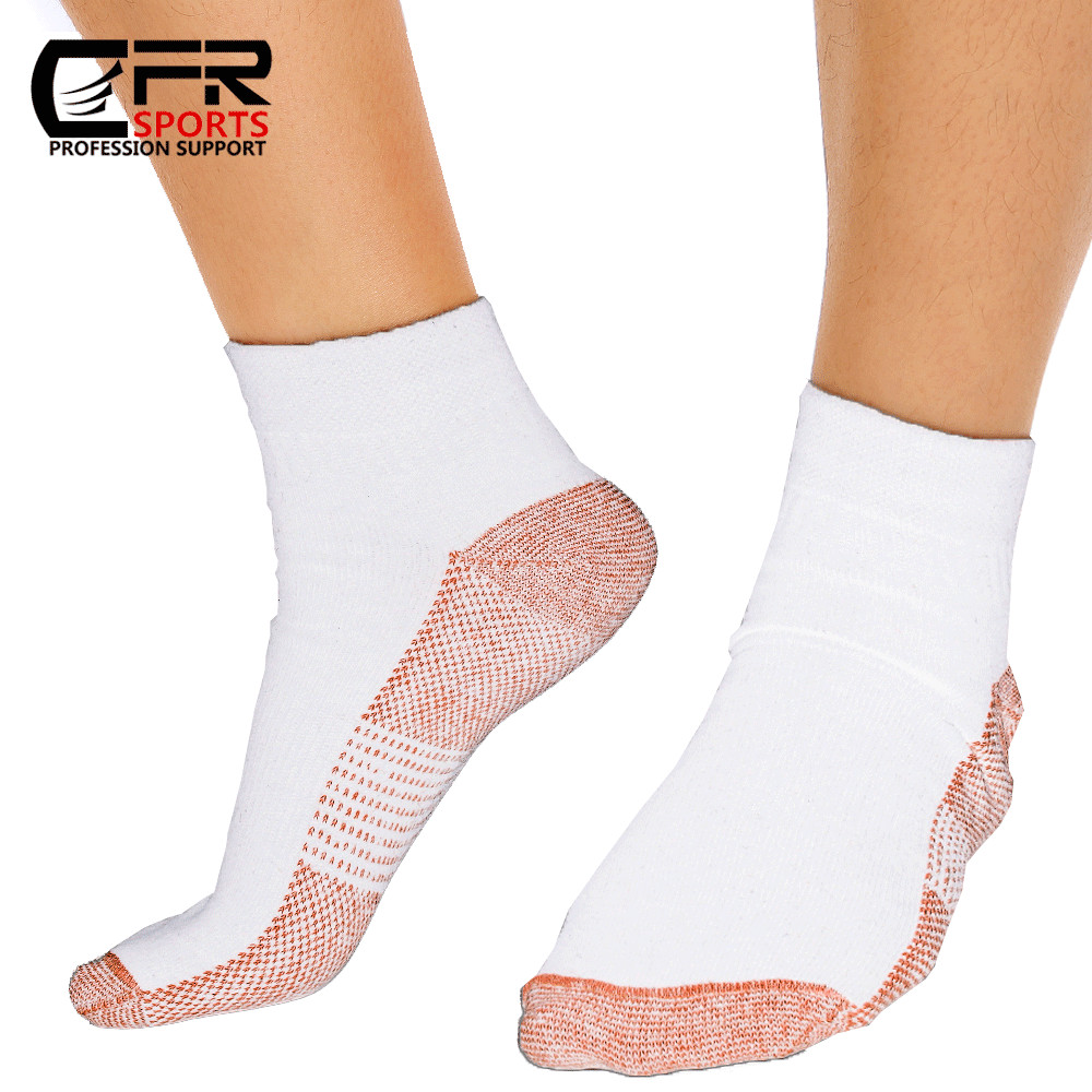 1/2/3Pairs Copper Compression Socks Plantar Fasciitis Arch Ankle Running Support