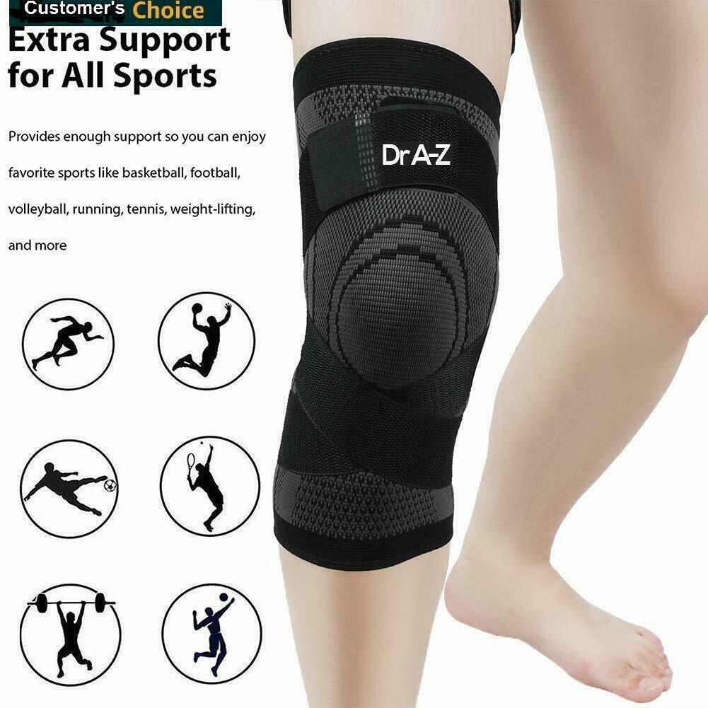 Knee Brace Compression Knee Sleeves Support DCF ACF Cross Wraps Anti-Slip Firm