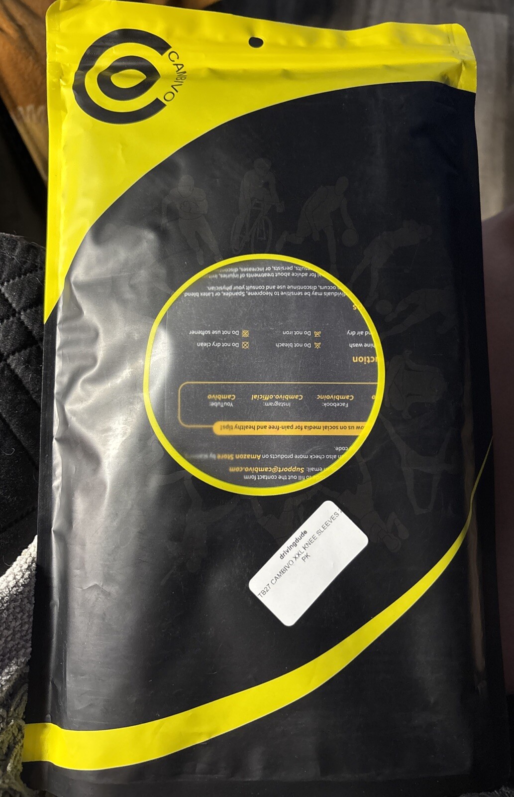 Cambivo Knee Sleeve Black size xxl new in pkg