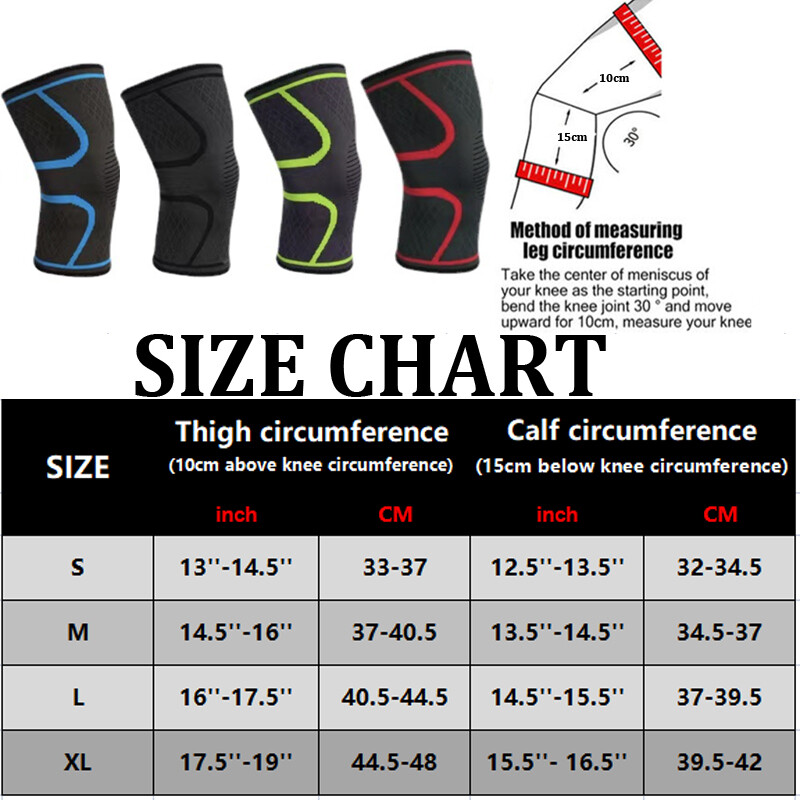 Knee Patella Support Brace Compression Sleeve Sports Joint Pain Arthritis Relief