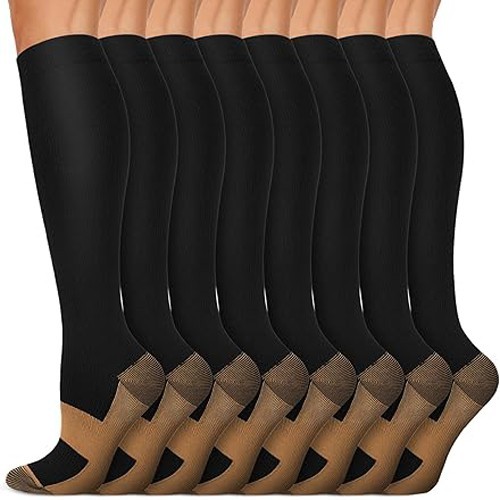 Seven Pair Of Large Extra Large newSilver Key Copper Comprehension Socks