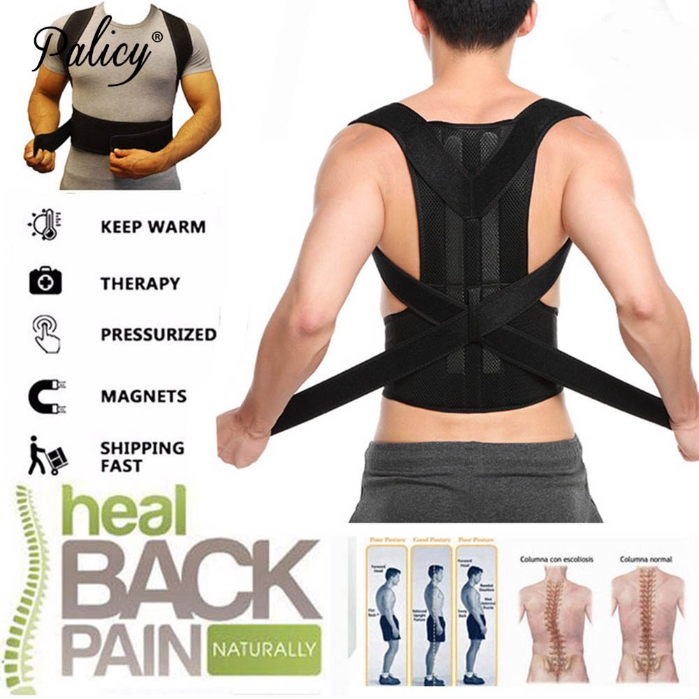 Posture Support Vest with Adjustable Straps – Back Brace for Scoliosis Support