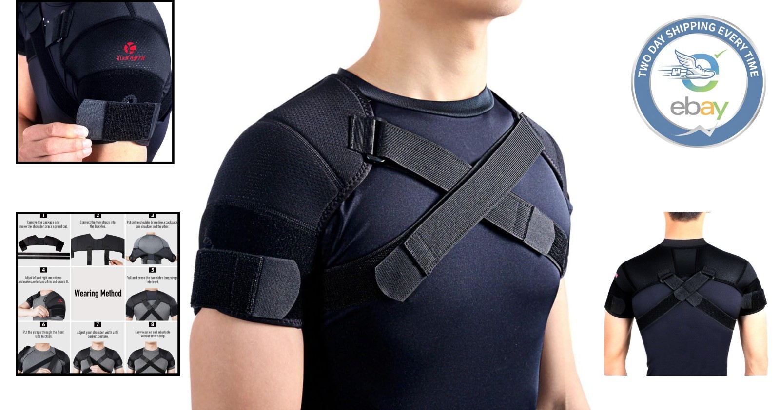 Lightweight Adjustable Shoulder Protector for Sports – Ideal for Rotator Cuff