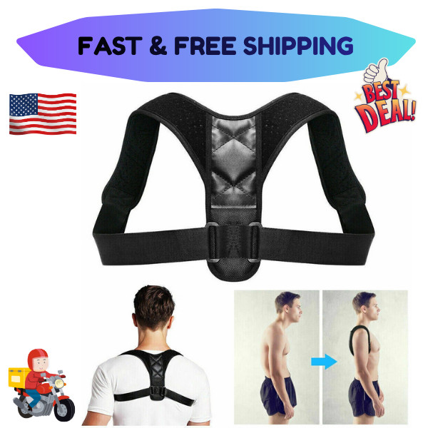 Posture Corrector Adjustable Back Brace Shoulder Support Clavicle Belt Men Women