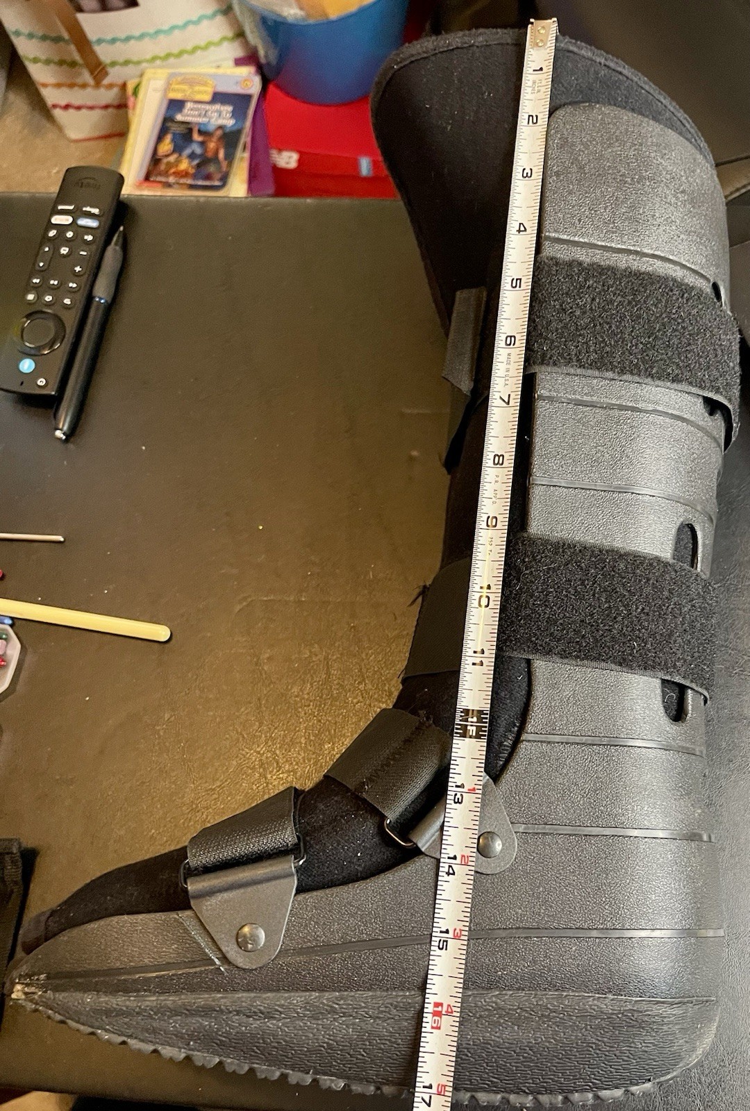DJ Orthopedics Black Walking Cast Boot Medium Foot Brace