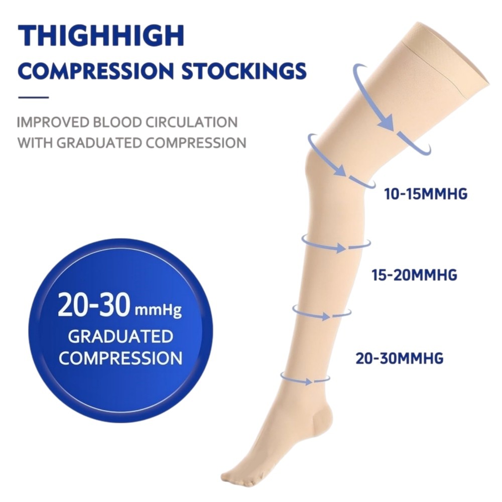Medias de compression para varices Varicose veins Thigh high Socks 20-30mmHg