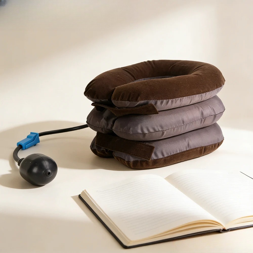 Inflatable Neck Stretcher Cervical Traction Device – Neck Brace Support for