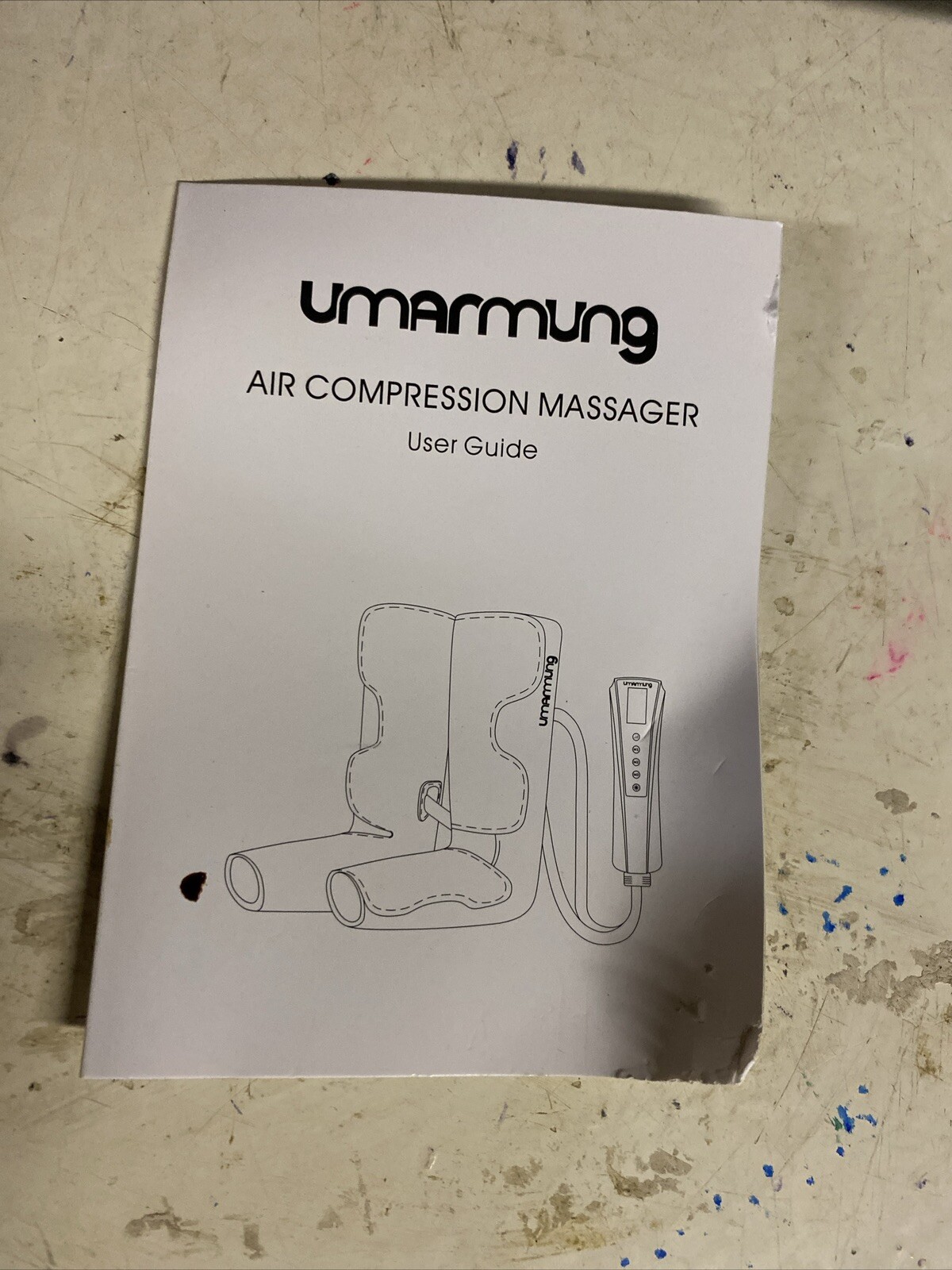UMARMUNG Air Compression/heat Legs Massager W Guide & 2 Extensions J41