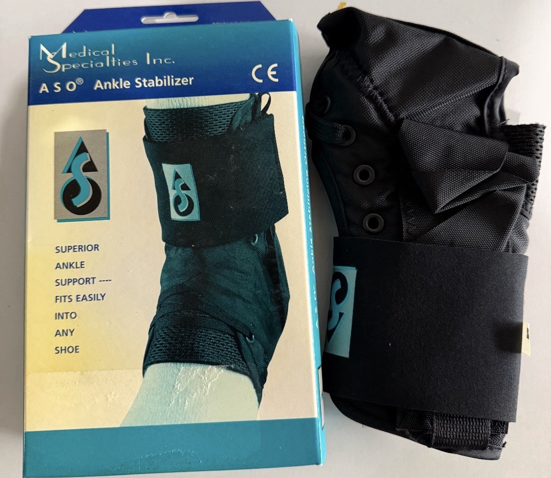 Med Spec 264014 X-Large Size ASO Ankle Stabilizer – Black