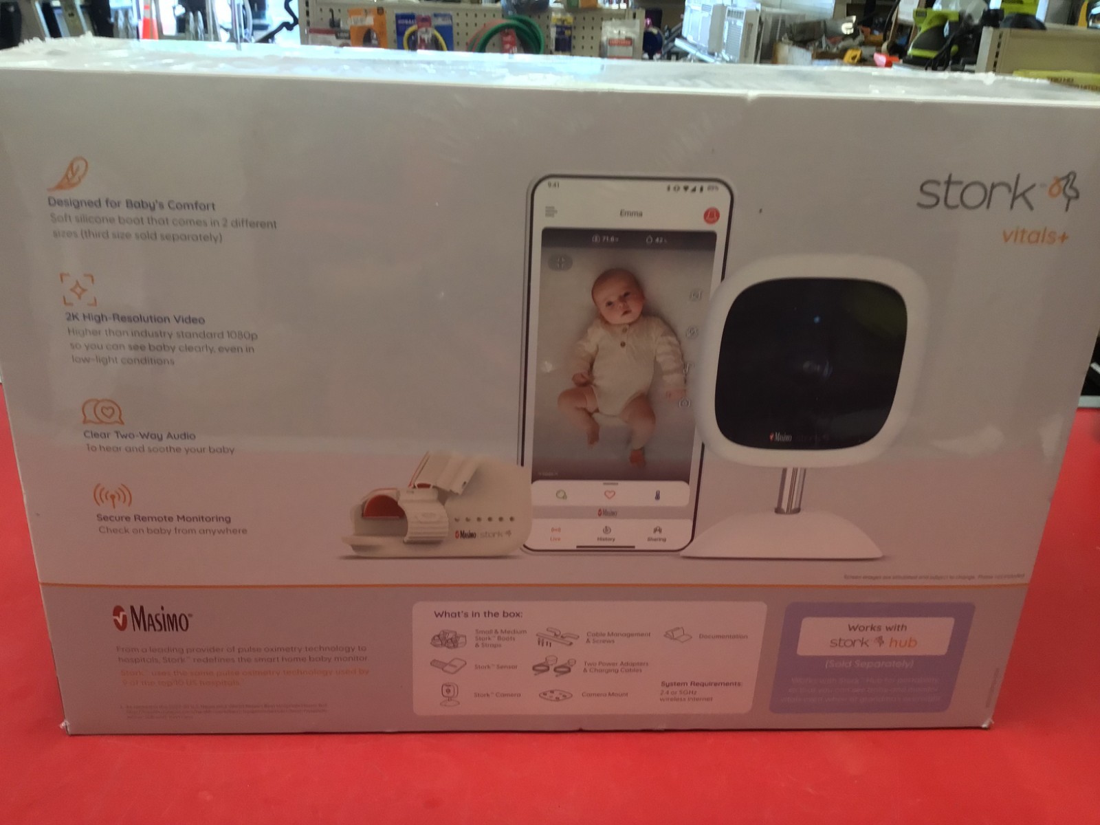 Masimo Stork Vitals+ FDA Cleared Smart Baby Monitoring System **NIB**