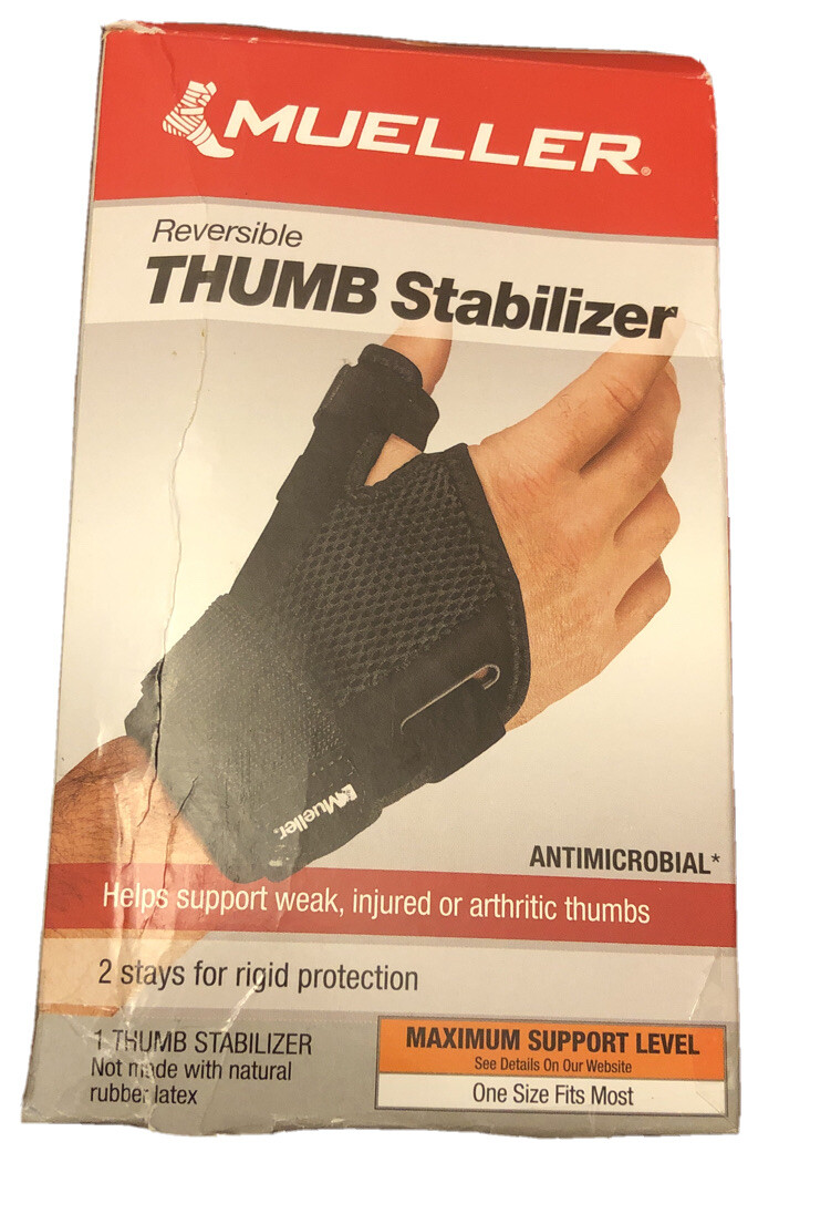 Mueller Reversible Thumb Stabilizer Black One Size Fits Most