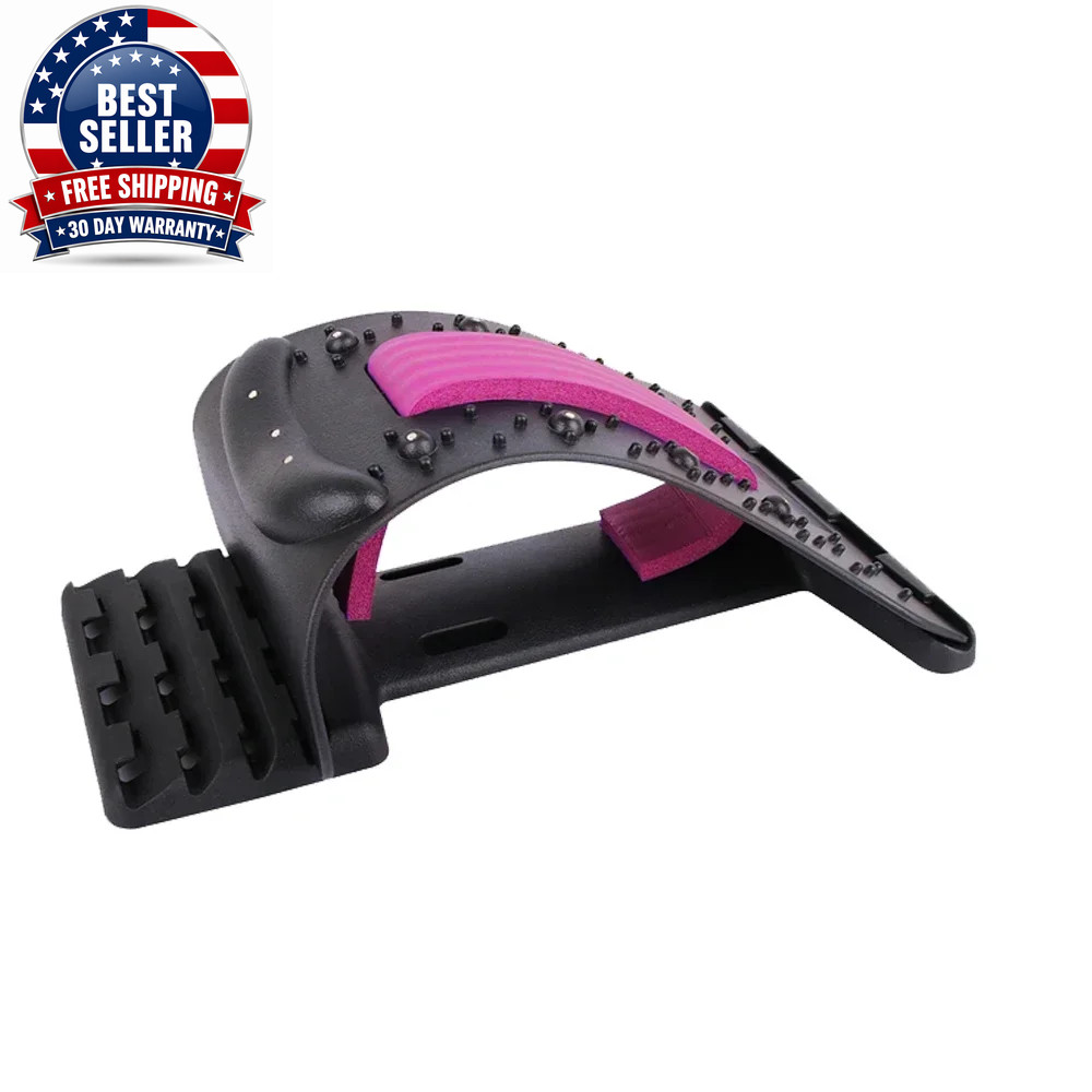 Back Stretcher Multi-Level Adjustable Back Cracker Board Lower Upper Lumbar Spin