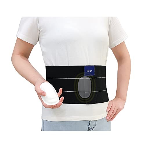 Umbilical Hernia Belt for Men Women Hernia Support Abdominal M (32-42 Inch)