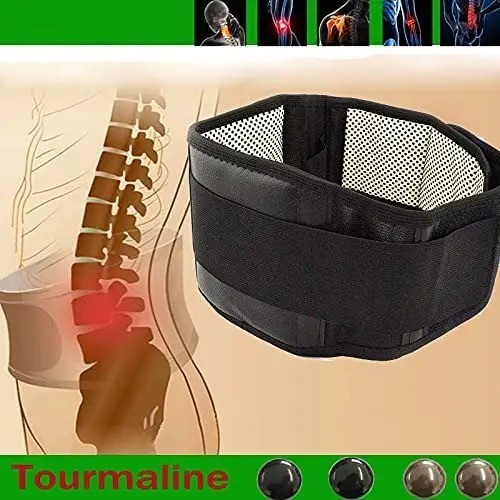 Self Heating Magnetic Adjustable Waist Belt Lumbar Back Support Brace