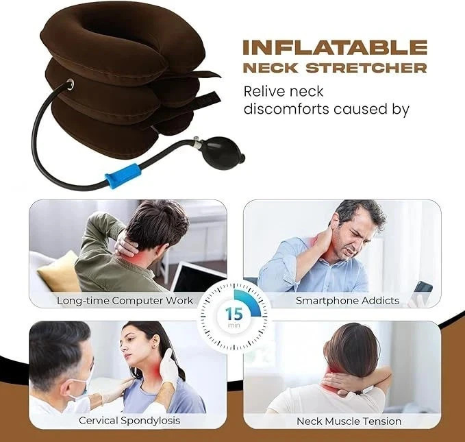 Adjustable Cervical Neck Traction Collar Brace Pain Relief 3 Colors