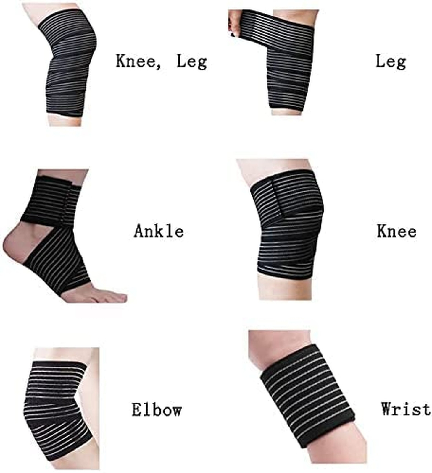 Elastic Lower Leg Calf Compression Support Bandage Sleeve Wrap for Women and …